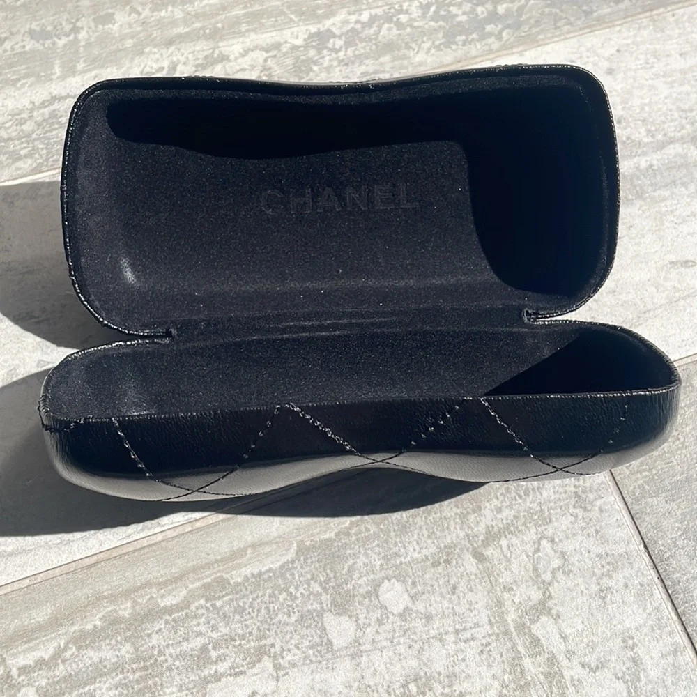 Chanel Sunglasses Glasses Out of Protective Case Large Ergonomics Black - Picture 14 of 16